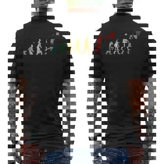 人類の進化 ネタ バスケ バスケットボール バスケ好き バスケファン バスケットマン おもしろ バスケ部 メンズTシャツ バックプリント - Kawaiitshirt