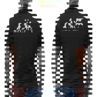 人類の進化 ネタ ボクサー ボクシング ボクシングジム 趣味 おもしろ クール ボクシング好き メンズTシャツ バックプリント - Kawaiitshirt