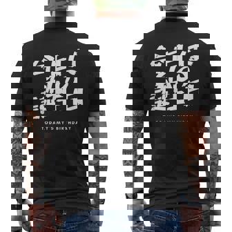 今日は日本語で私の誕生日です メンズTシャツ バックプリント - Kawaiitshirt