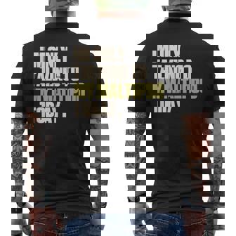 今日は私のマルプーとだけ話している メンズTシャツ バックプリント - Kawaiitshirt