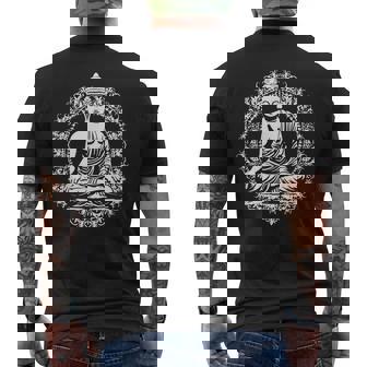 仏像 ヨガ 仏教 禅 仏教 瞑想 メンズTシャツ バックプリント - Kawaiitshirt