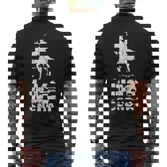 仙台日本 宮城 伊達将軍 日本の漢字土産 メンズTシャツ バックプリント - Kawaiitshirt