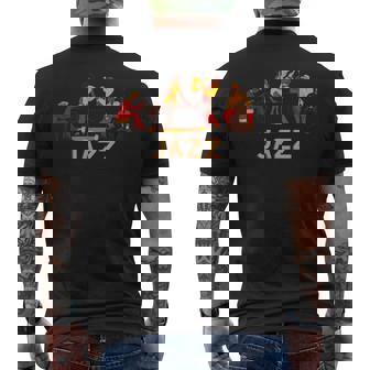 伝説のジャズアーティスト歌手 I Love Jazz メンズTシャツ バックプリント - Kawaiitshirt