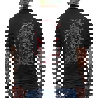 侍 Warrior 武士 メンズTシャツ バックプリント - Kawaiitshirt