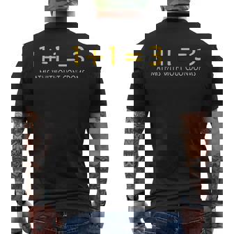 保護なしの数学 面白い楽しい メンズTシャツ バックプリント - Kawaiitshirt