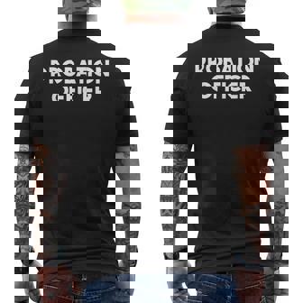 保護観察官 メンズTシャツ バックプリント - Kawaiitshirt