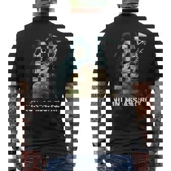 修道女虐殺サバイバルホラーゲームマニアック メンズTシャツ バックプリント - Kawaiitshirt