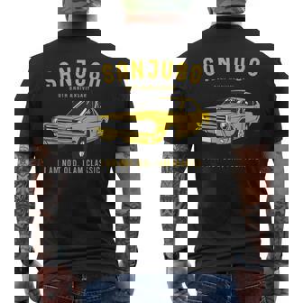 傘寿祝い 車好き 父 男性 父の日 クラシックカー 80歳 I'm Not Old I'm Classic メンズTシャツ バックプリント - Kawaiitshirt