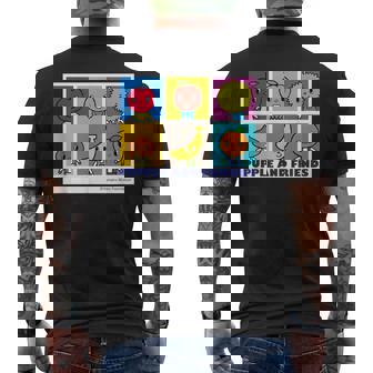 元気いっぱいおともだち メンズTシャツ バックプリント - Kawaiitshirt