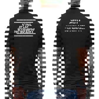 公式カメラマン カメラマン フォトグレープカメラギフト メンズTシャツ バックプリント - Kawaiitshirt