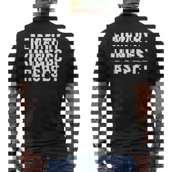 共感 優しさ 尊重 メンズTシャツ バックプリント - Kawaiitshirt