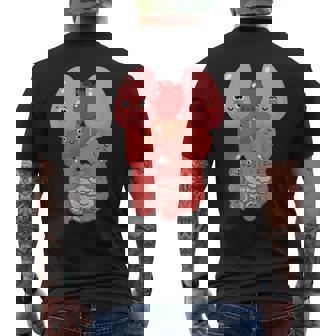 内臓 面白い 人体 解剖学 微笑 メンズTシャツ バックプリント - Kawaiitshirt