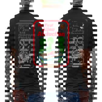 初めてのエイリアンアブダクション ヴィンテージチャイルドゲーム ホラーゴスパンク メンズTシャツ バックプリント - Kawaiitshirt