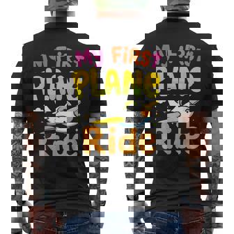 初めてのフライトmy First Plane Ride メンズTシャツ バックプリント - Kawaiitshirt