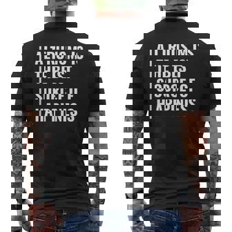 利他主義は幸福の源。利他主義者デザイン メンズTシャツ バックプリント - Kawaiitshirt