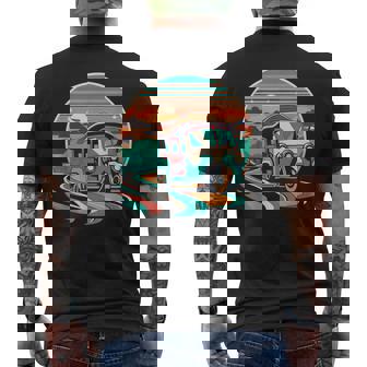 前景にアジアのトゥクトゥク メンズTシャツ バックプリント - Kawaiitshirt