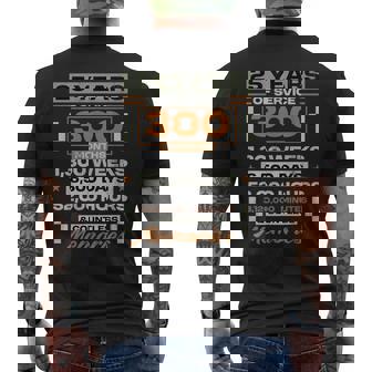 勤続25年 25周年 退職記念 メンズTシャツ バックプリント - Kawaiitshirt