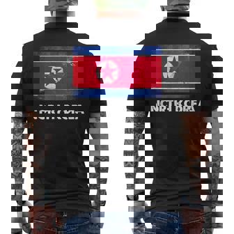 北朝鮮国旗tシャツ メンズTシャツ バックプリント - Kawaiitshirt