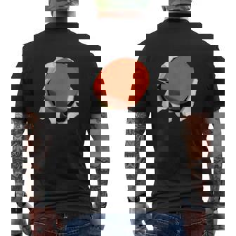 卓球 ラケット 面白いtシャツ ピンポン おもしろ 服 ネタ メンズ 卓球部 おもしろグッズ 大人 子供 メンズTシャツ バックプリント - Kawaiitshirt