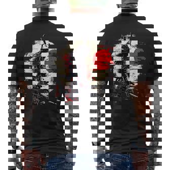 古代 日本 武士 武道 レトロ ヴィンテージ メンズTシャツ バックプリント - Kawaiitshirt