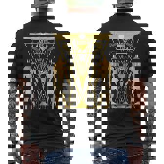 古代エジプトの神アヌビス ケメティックネーターアンプ メンズTシャツ バックプリント - Kawaiitshirt