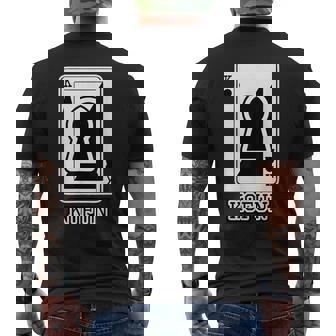 古墳《トランプのキング》パロディ【変なデザイン屋さん】歴史 かわいい イラスト 面白い おしゃれ メンズTシャツ バックプリント - Kawaiitshirt