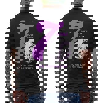 古希祝い 野球好き 父 男性 父の日 おしゃれ 野球 70歳 誕生日 メンズTシャツ バックプリント - Kawaiitshirt