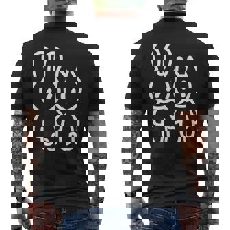 可愛いカワイイ Y2k コケット猫 うさぎと猫 メンズTシャツ バックプリント - Kawaiitshirt