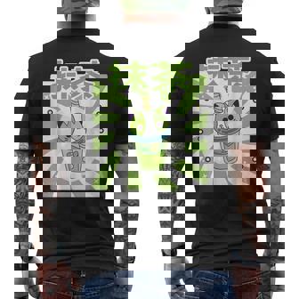 可愛いレトロ90年代日本のカワイイ I Love Matcha ファニー抹茶 メンズTシャツ バックプリント - Kawaiitshirt