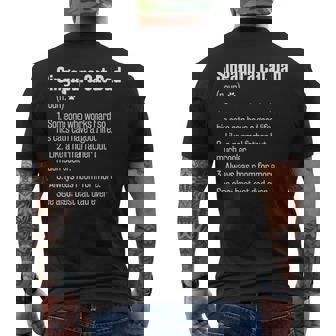 史上最高のシンガプーラ猫お父さん定義面白い猫好き メンズTシャツ バックプリント - Kawaiitshirt