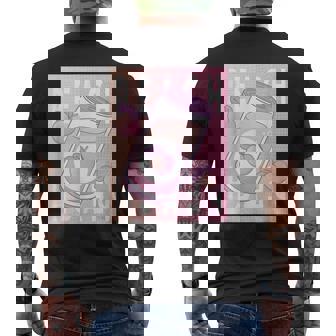 和桃アルコールソフトドリンク 桃 メンズTシャツ バックプリント - Kawaiitshirt