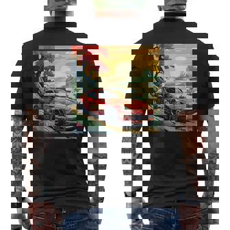 和風370z車 メンズTシャツ バックプリント - Kawaiitshirt