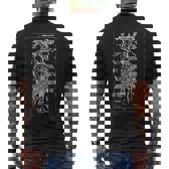 哲学者マーキュリー 魔法 錬金術 神秘主義 ヴィンテージ レトロ Mercury Philosopher Magic メンズTシャツ バックプリント - Kawaiitshirt