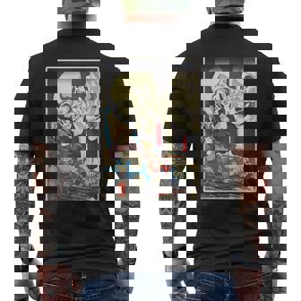 善知鳥安方忠義伝 歌川国芳 国芳スケルトンスペクター日本の浮世絵アートプリント メンズTシャツ バックプリント - Kawaiitshirt