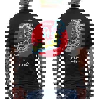 地図舞妓 日本のお土産 長袖tシャツ メンズTシャツ バックプリント - Kawaiitshirt