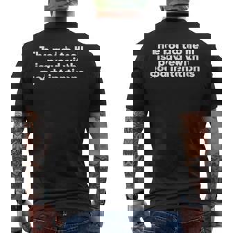 地獄への道は善意で舗装されている メンズTシャツ バックプリント - Kawaiitshirt