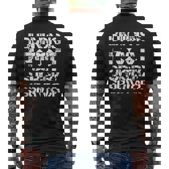 外反母趾足手術サバイバー メンズTシャツ バックプリント - Kawaiitshirt