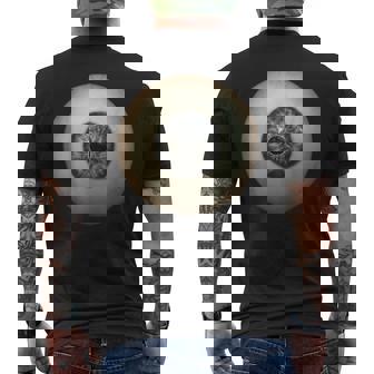 大きなグレー 目玉 不気味 面白い レイジー イージー ハロウィン コスチューム メンズTシャツ バックプリント - Kawaiitshirt