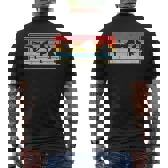 大相撲力士ポーズ相撲扇子 メンズTシャツ バックプリント - Kawaiitshirt