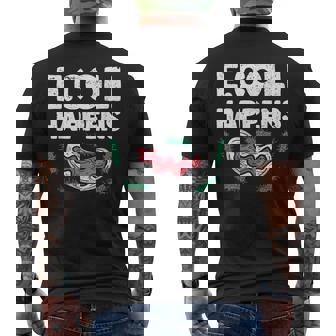 大腸菌で起こる細菌微生物学細菌学 メンズTシャツ バックプリント - Kawaiitshirt