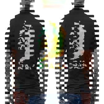 大阪 面白tシャツ 大阪府 面白いtシャツ 文字入り メンズ おもしろ 面白い 服 オリジナル おもしろグッズ ネタ メンズTシャツ バックプリント - Kawaiitshirt