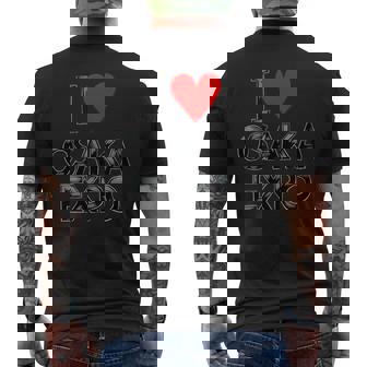 大阪万博 関西万博 記念 I Love Osaka Expo グッズ お土産 本 メンズ レディース メンズTシャツ バックプリント - Kawaiitshirt