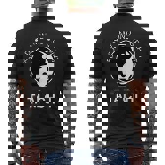 太極拳の心と体の健康のための陰陽師 メンズTシャツ バックプリント - Kawaiitshirt