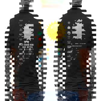 太陽系 I 宇宙 I 矮小惑星 I 惑星 メンズTシャツ バックプリント - Kawaiitshirt