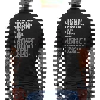 夫 お父さん 建築家 面白い 建築 ヴィンテージ メンズTシャツ バックプリント - Kawaiitshirt