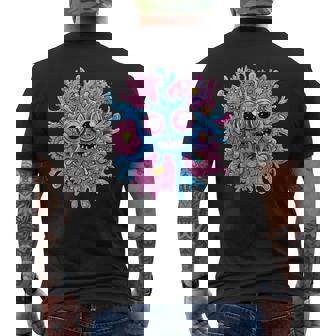 奇抜なハッピーモンスター 大きな瞳 メンズTシャツ バックプリント - Kawaiitshirt