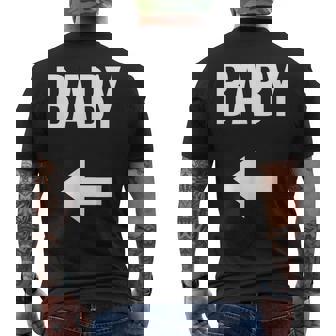 妊娠発表 サプライズ ママとパパ シャツ お父さん用 メンズTシャツ バックプリント - Kawaiitshirt