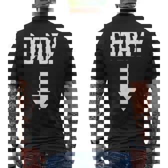 妊娠発表サプライズママとパパシャツ メンズTシャツ バックプリント - Kawaiitshirt