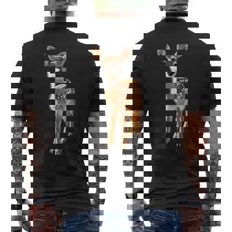 子鹿愛好家のためのロー鹿 ローバック鹿 子鹿 スイート鹿 メンズTシャツ バックプリント - Kawaiitshirt