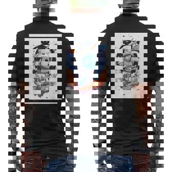 宇宙ユニコーン メンズTシャツ バックプリント - Kawaiitshirt